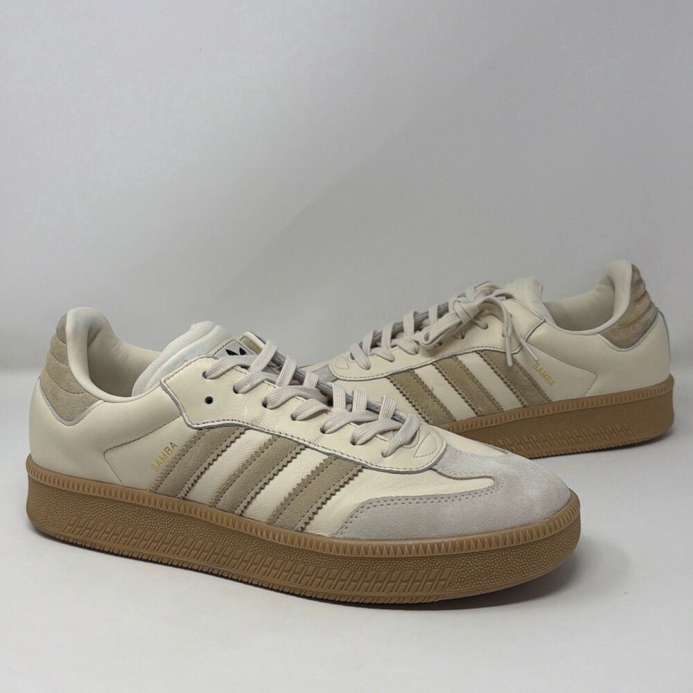 Adidas Samba XLG Wonder White Beige Gum Men’s Size 13 Sneakers AUTH